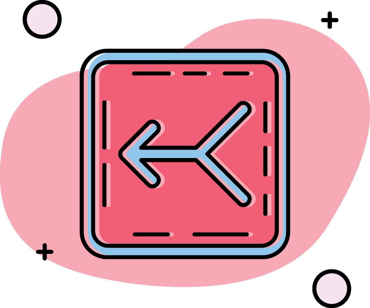 Merge Slipped Icon vector