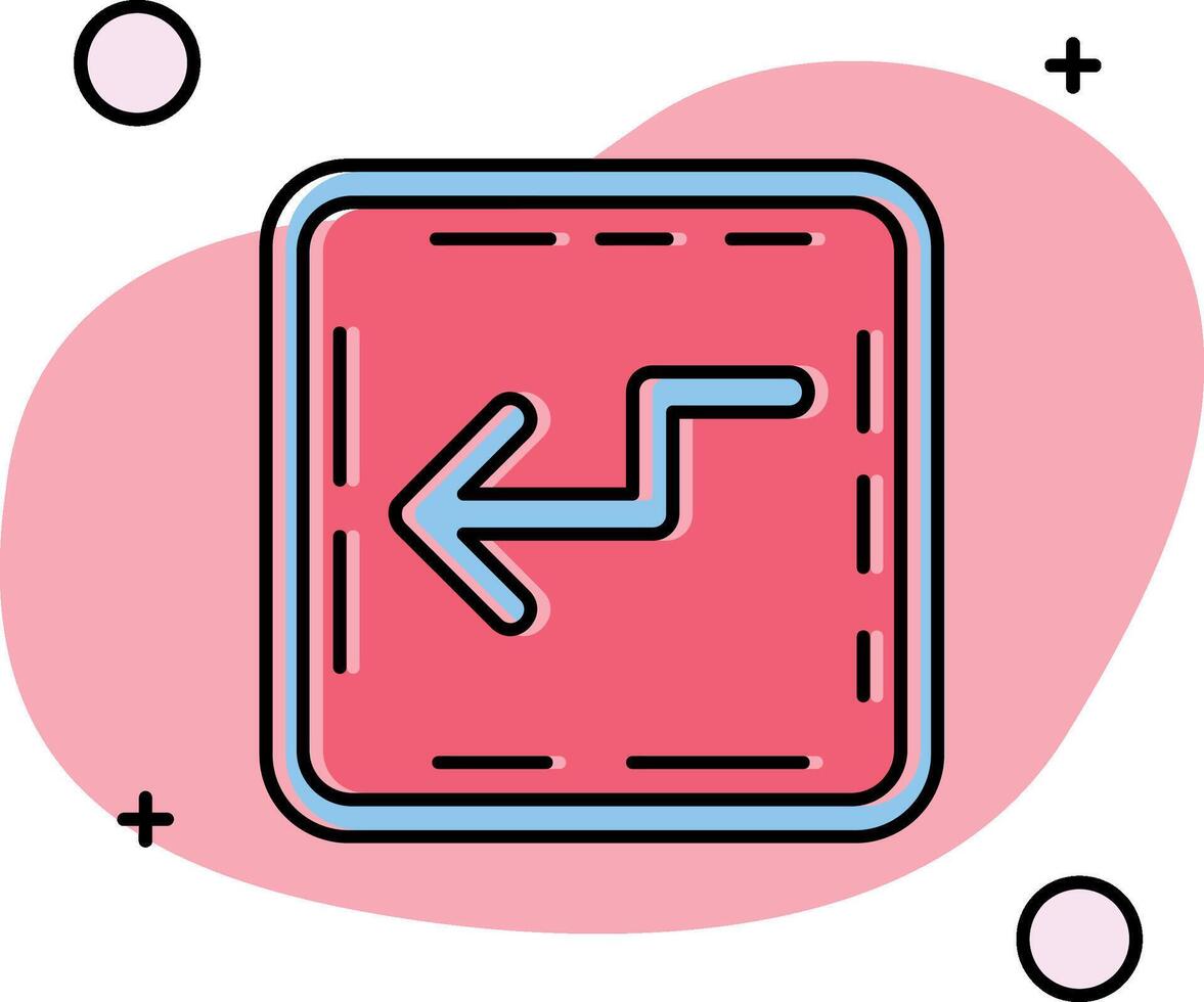 Zigzag Slipped Icon vector