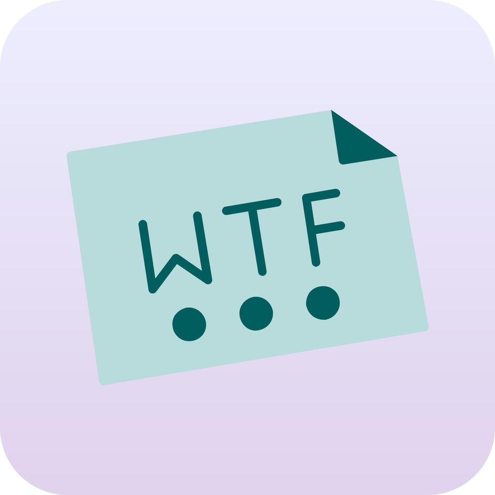 Wtf Vector Icon