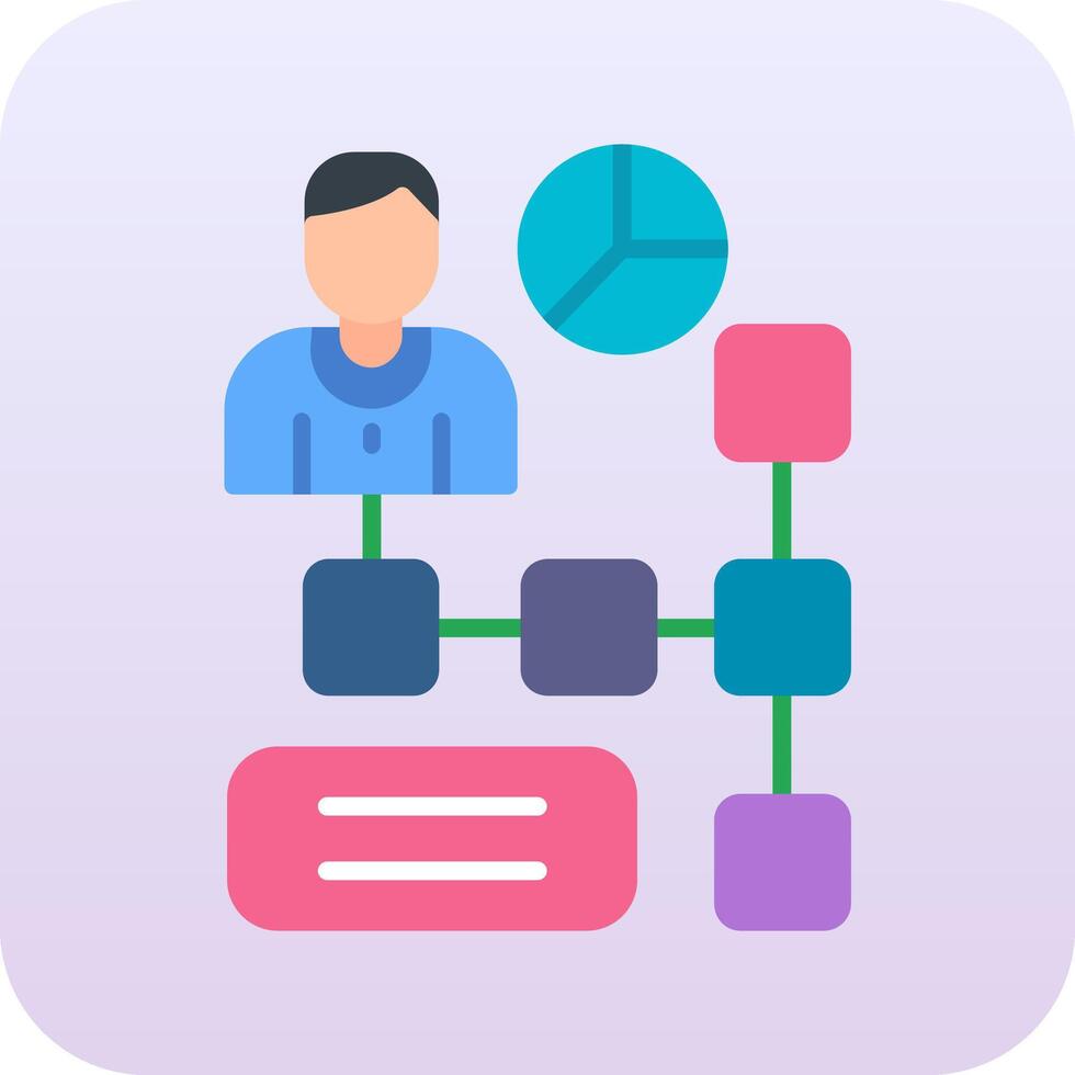 Hierarchical Structure Vector Icon