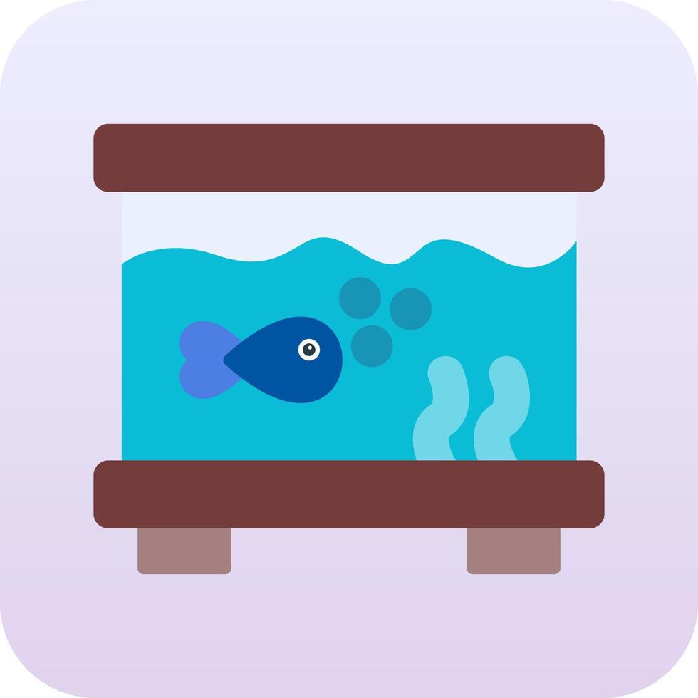 pescado tanque vector icono