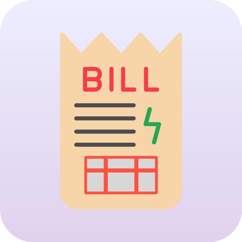 Bill Vector Icon