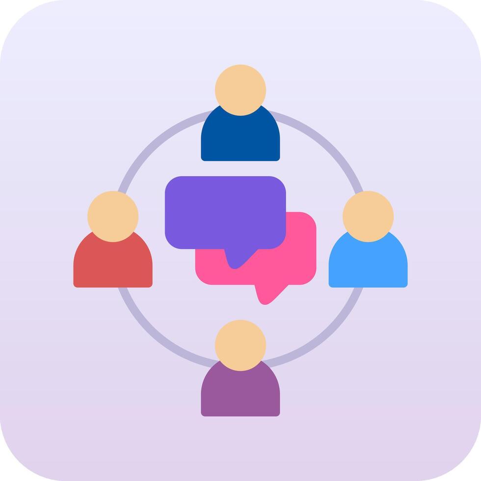 Group Chat Vector Icon 37520032 Vector Art at Vecteezy