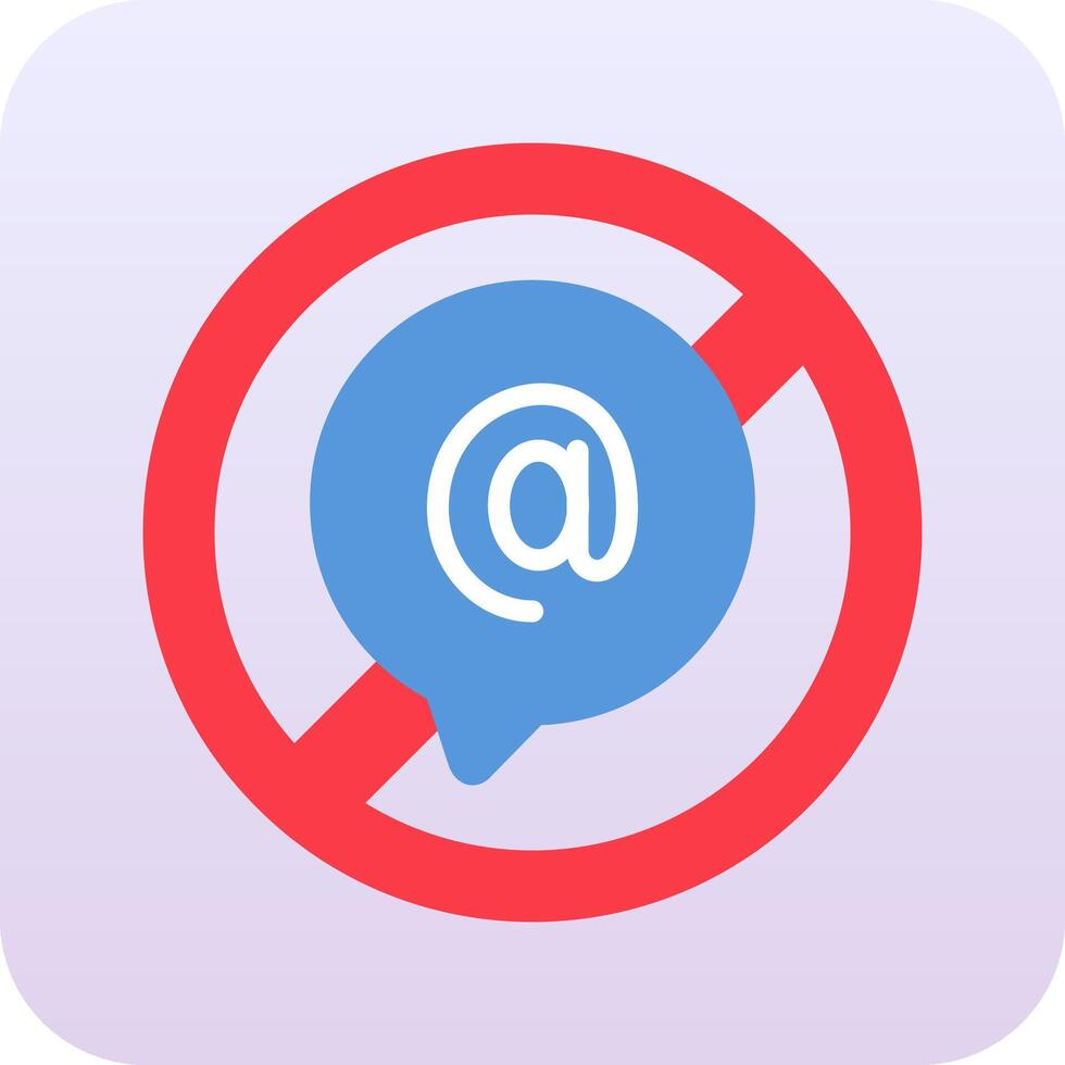 No Chat Vector Icon