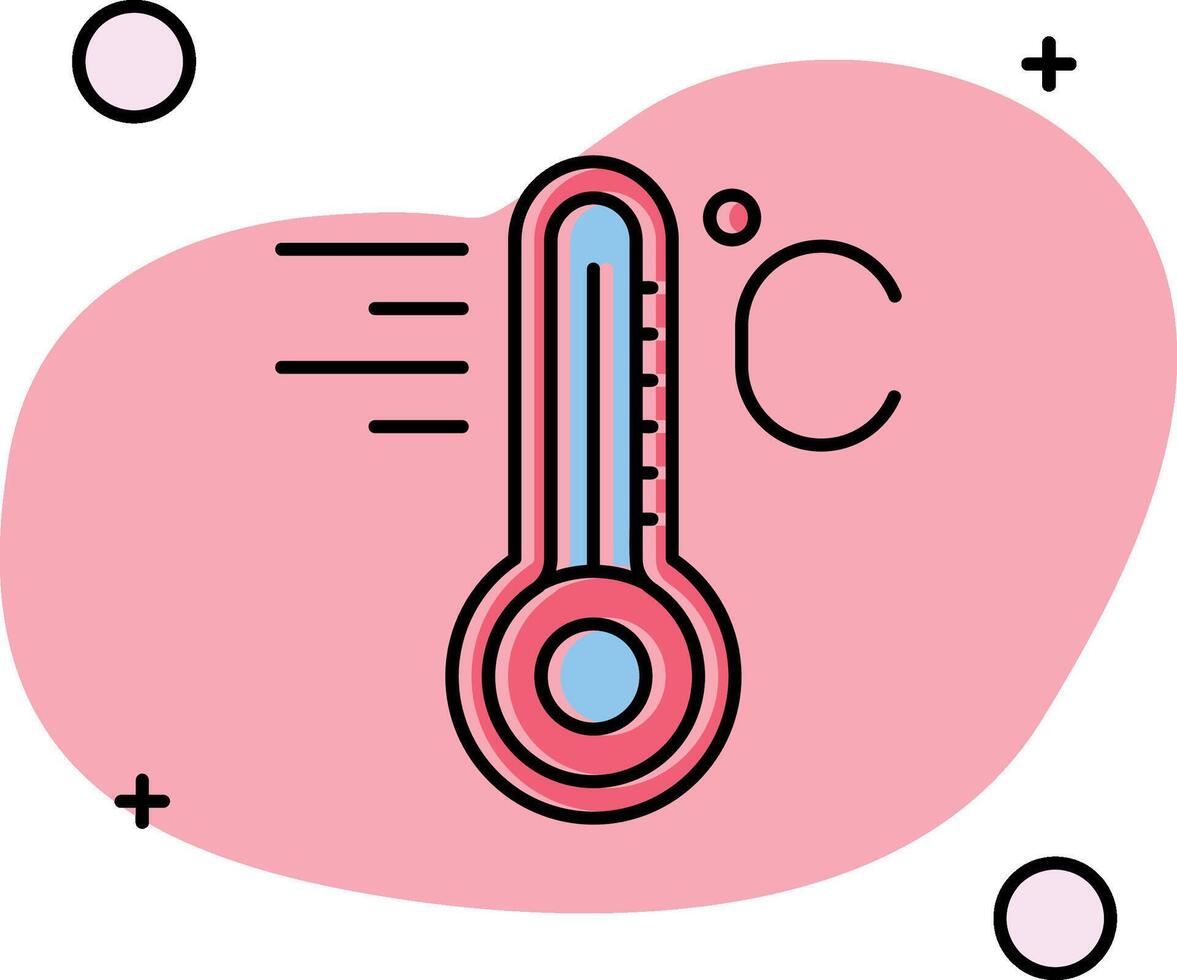 Temperature Slipped Icon vector