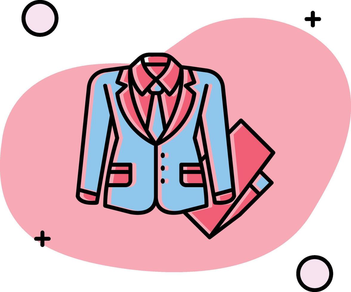 negocio traje resbaló icono vector