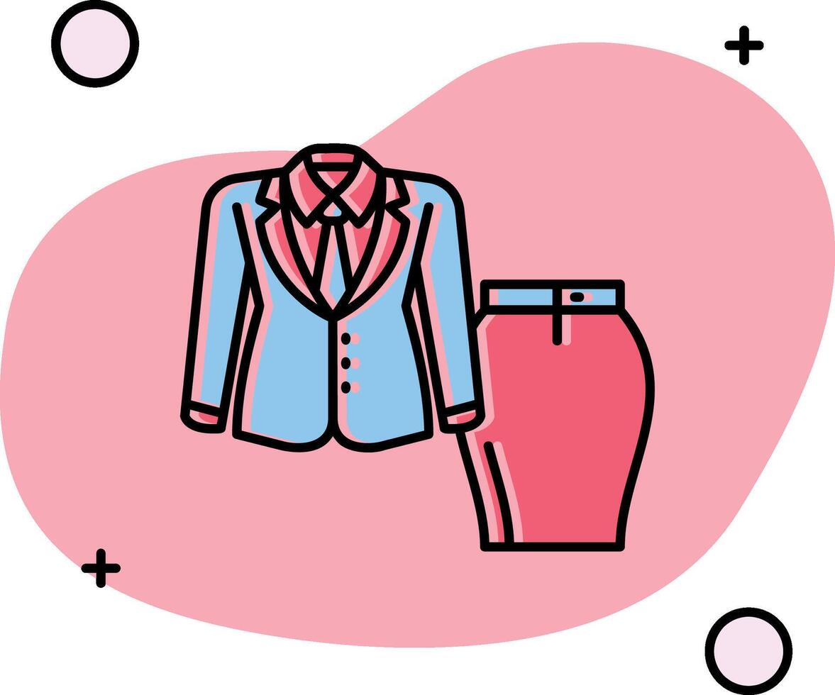 Women suit Slipped Icon vector