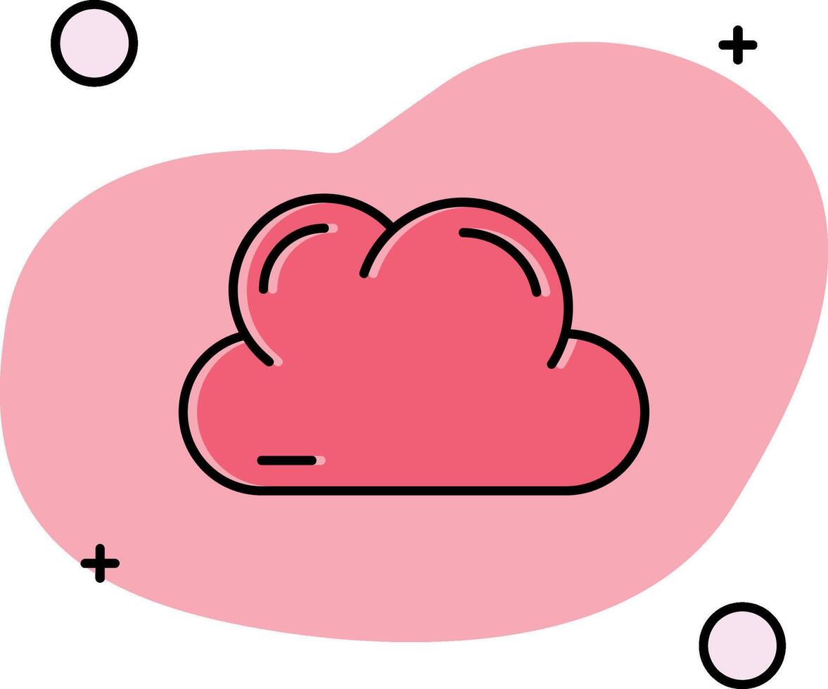 nube resbaló icono vector