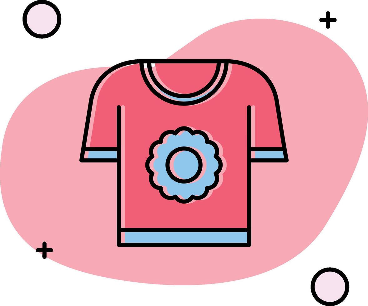 T shirt Slipped Icon vector