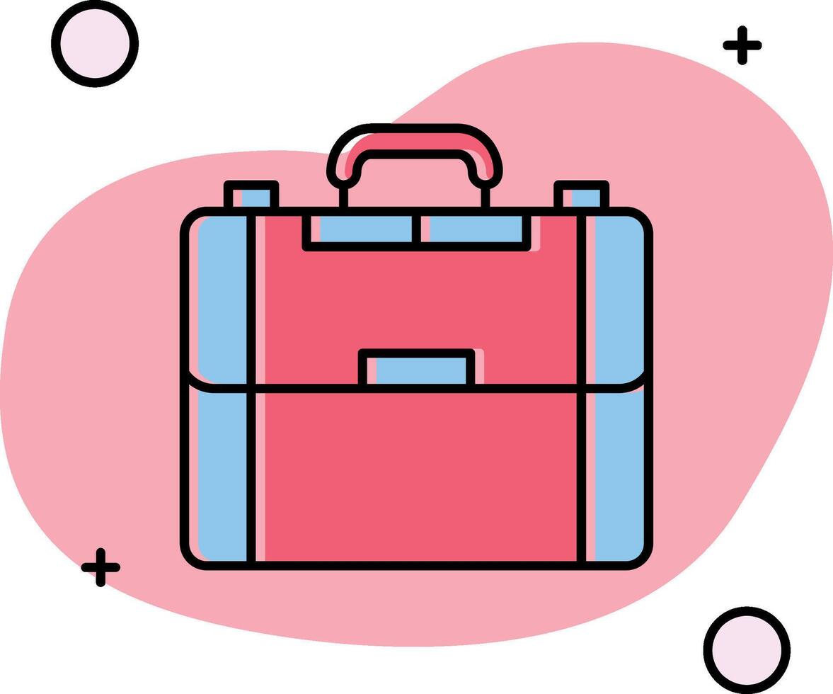 Briefcase Slipped Icon vector