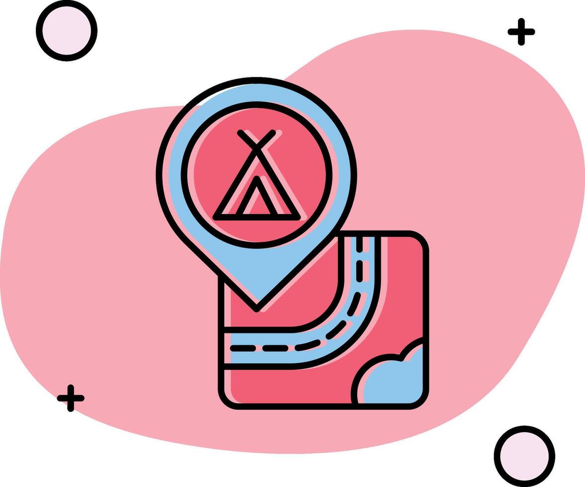 Caming Slipped Icon vector