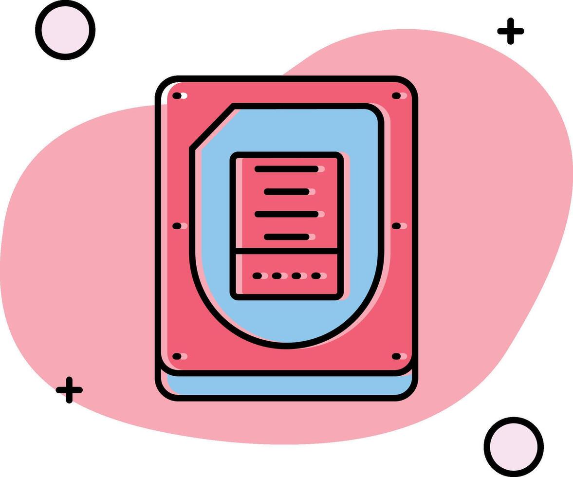 Disk Slipped Icon vector