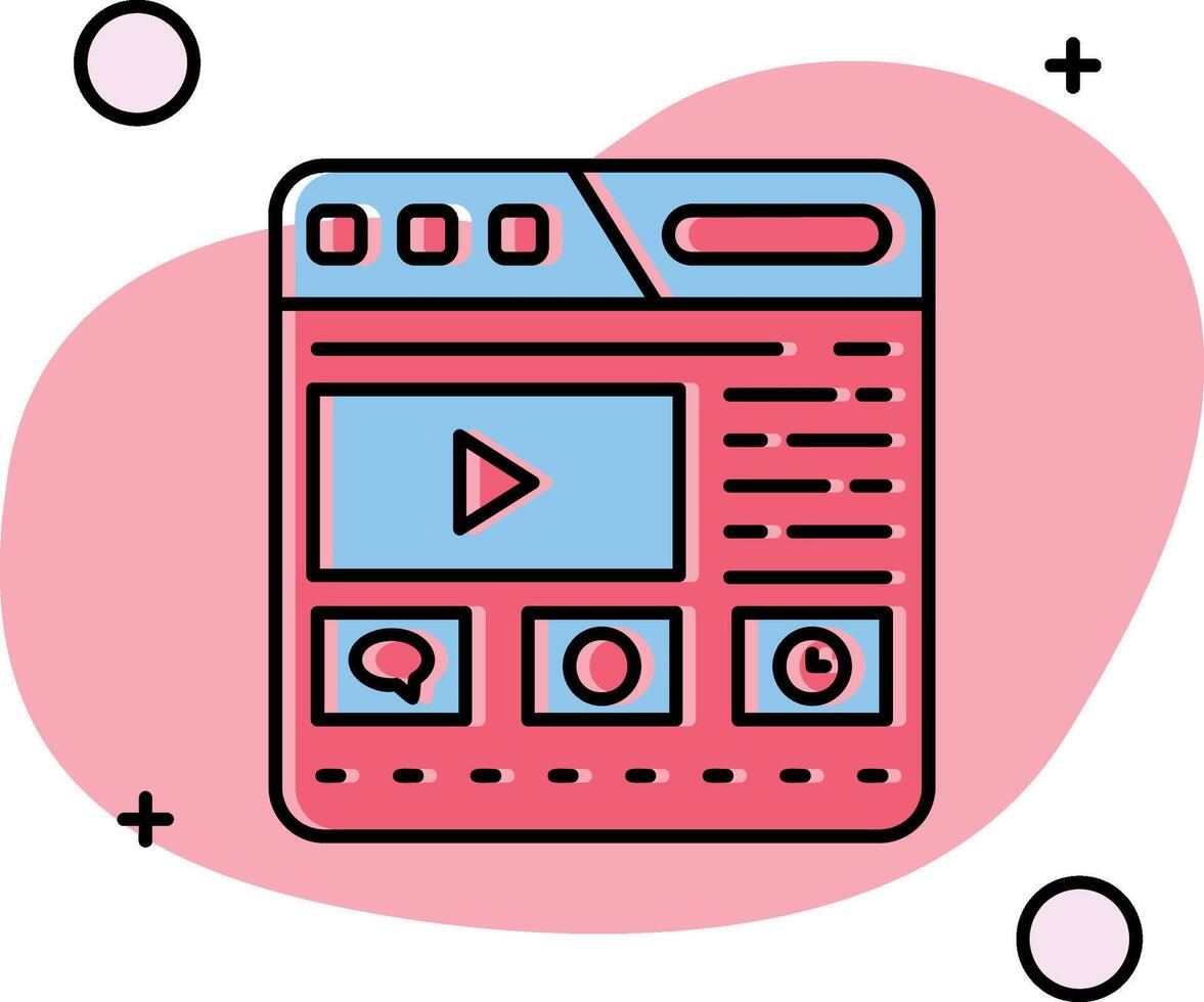 Website Slipped Icon vector