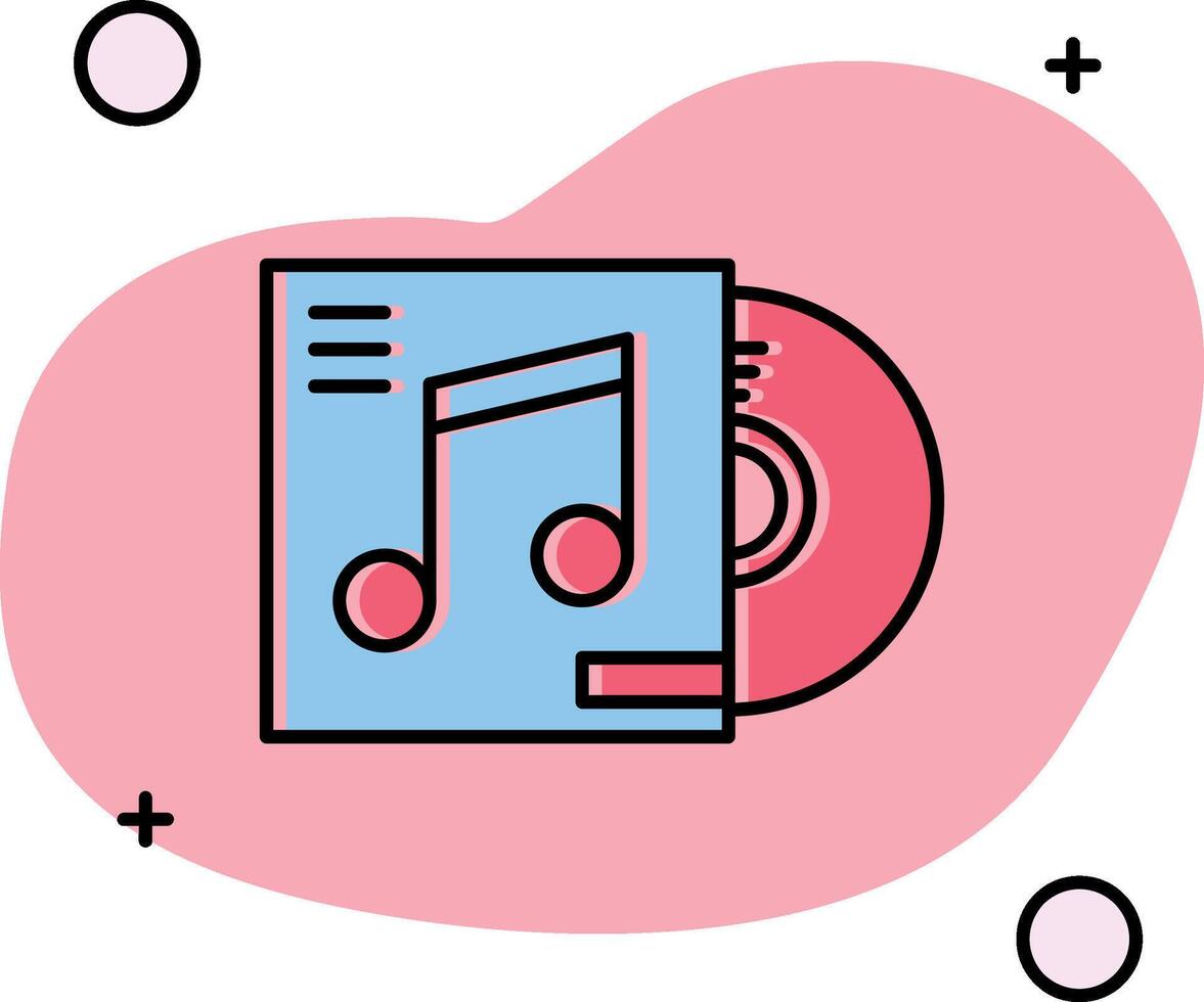 Cd cover Slipped Icon vector