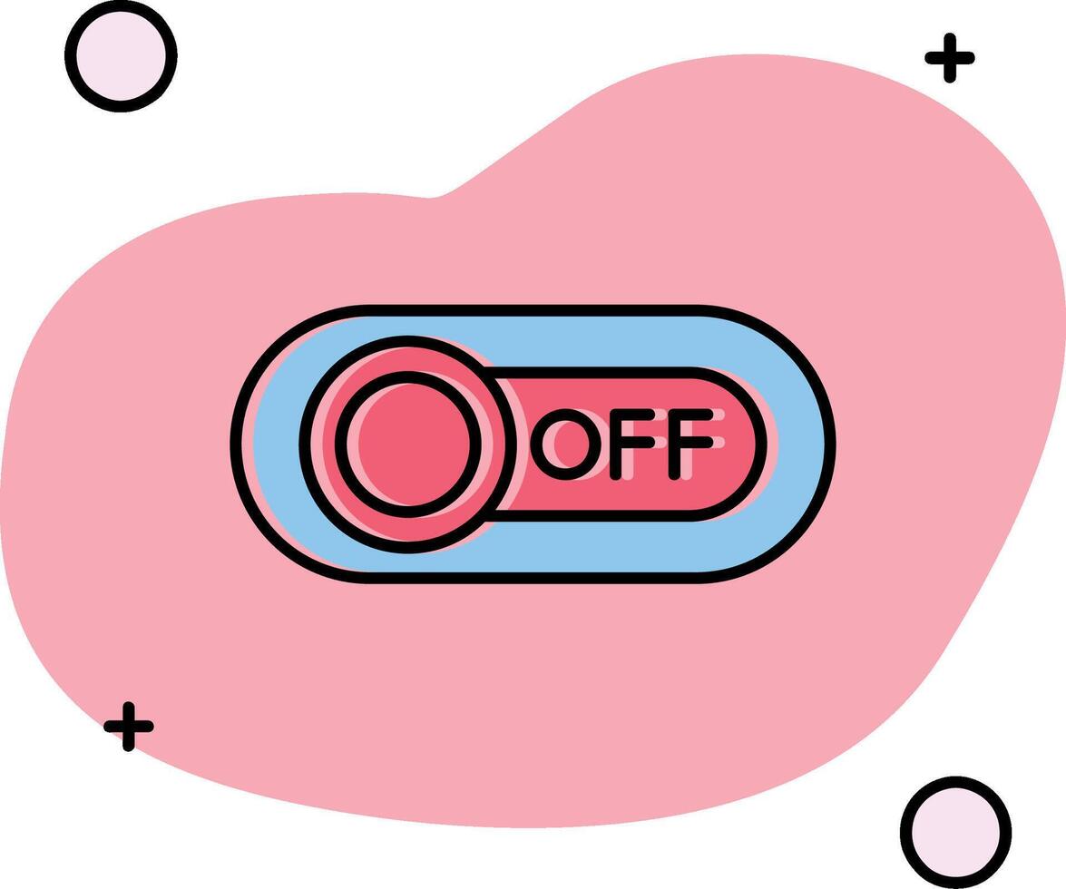 Off Slipped Icon vector