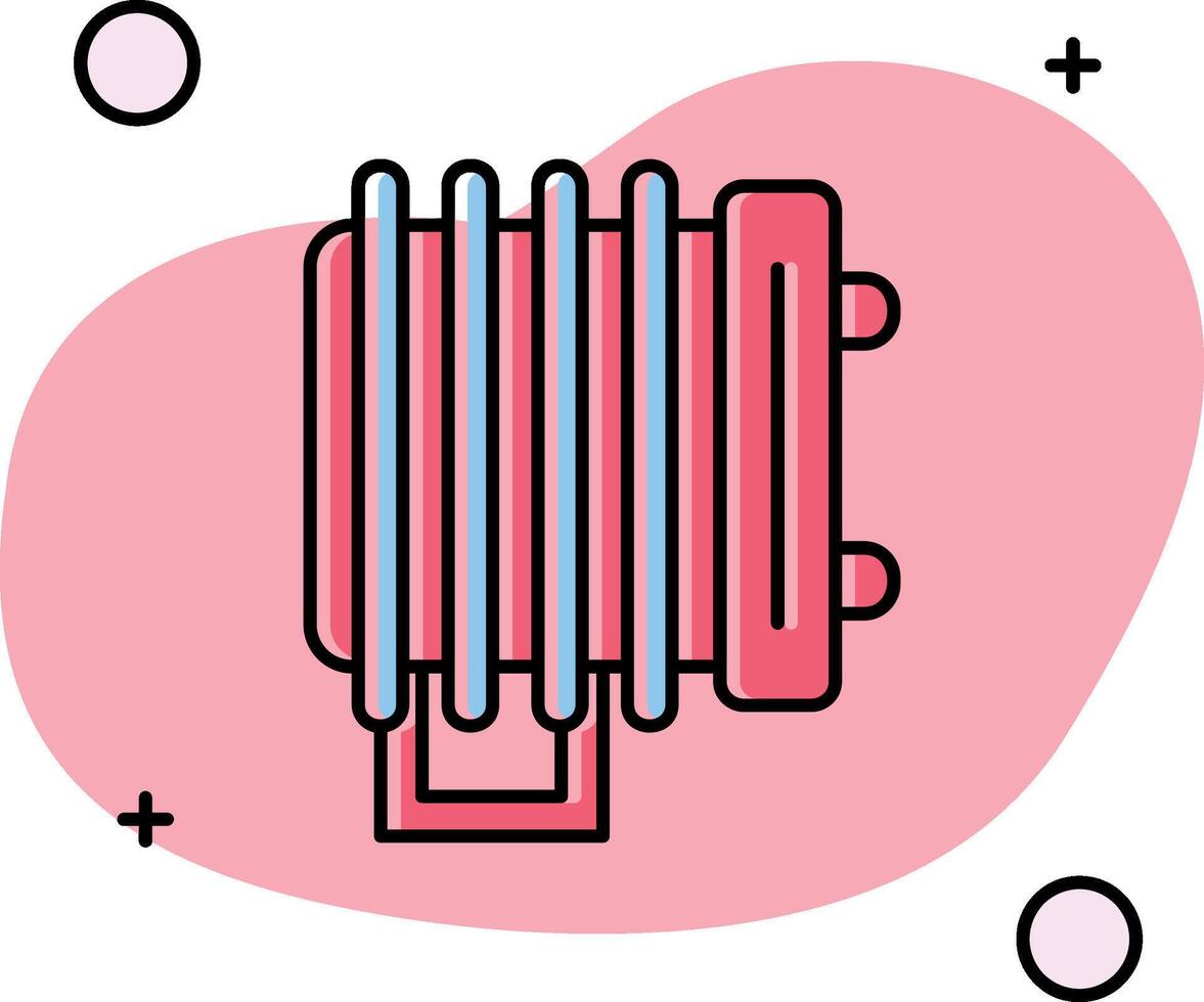 Heater Slipped Icon vector