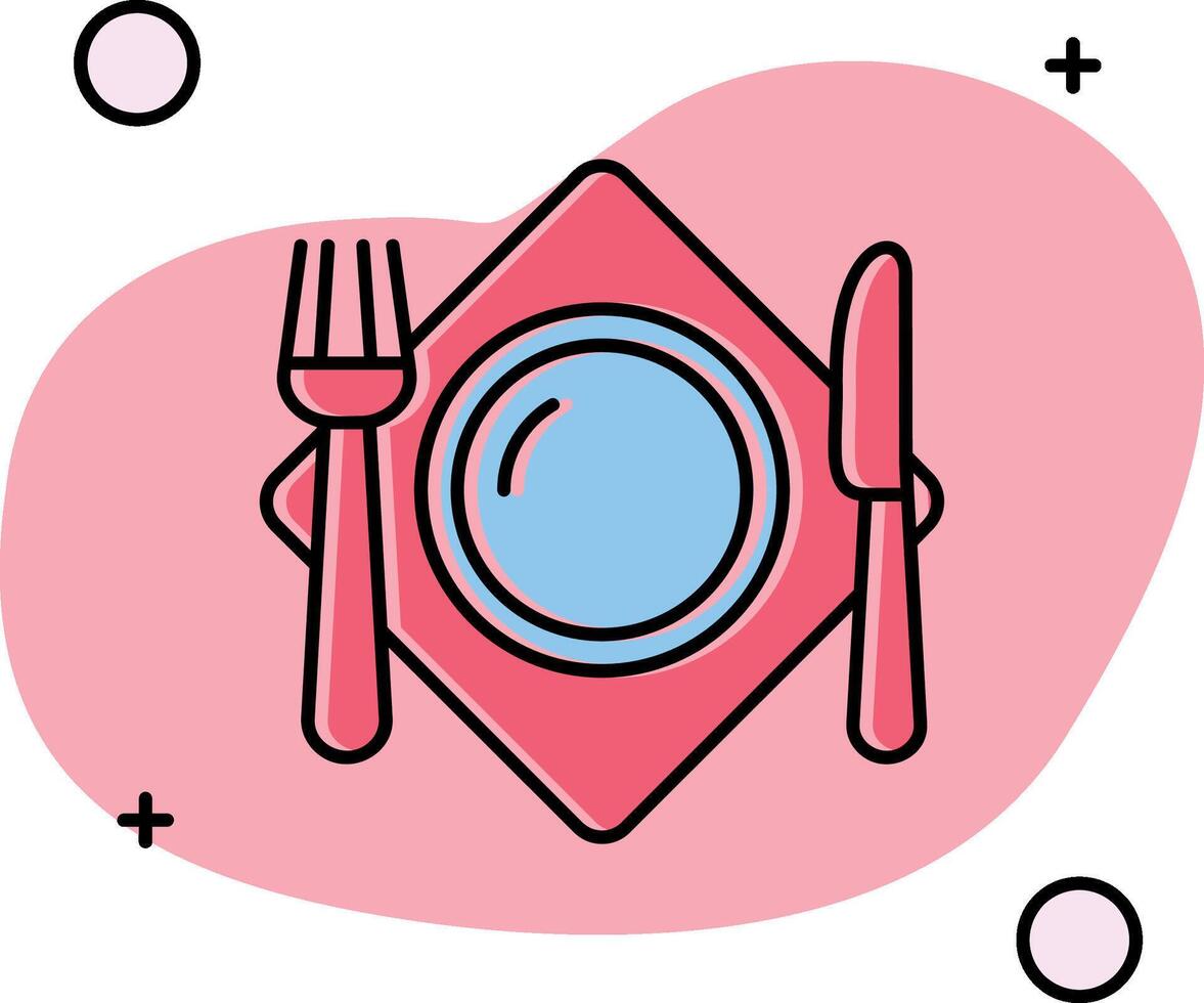 Cutlery Slipped Icon vector