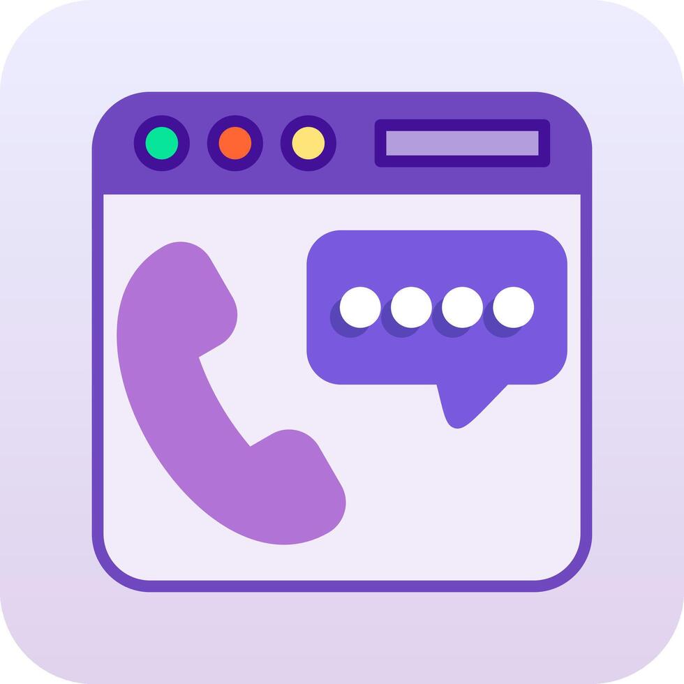 Phone Chat Vector Icon
