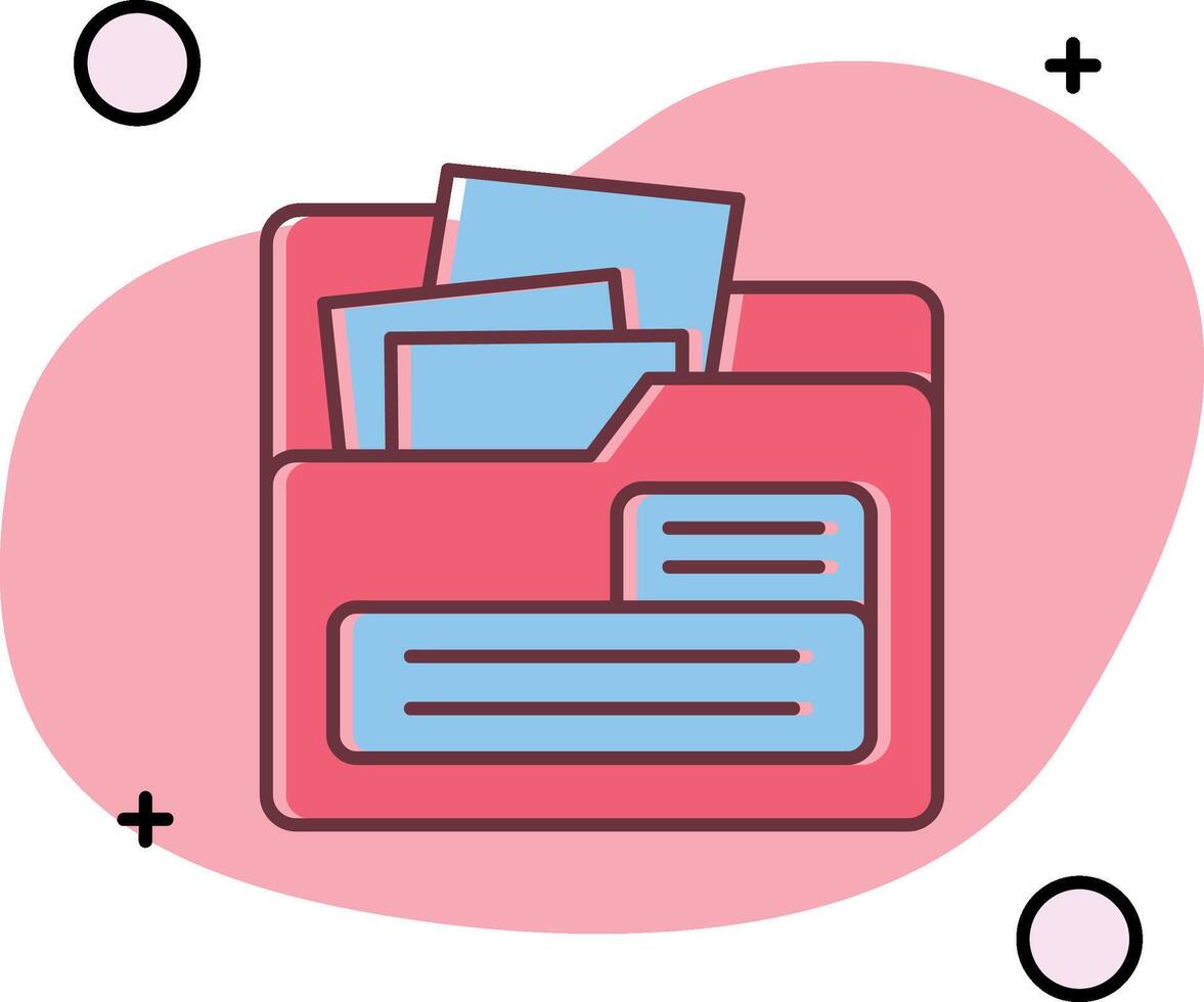 File Slipped Icon vector