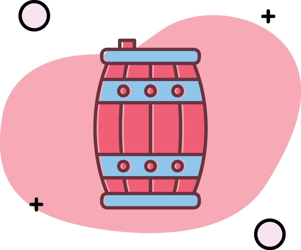 Barrel Slipped Icon vector
