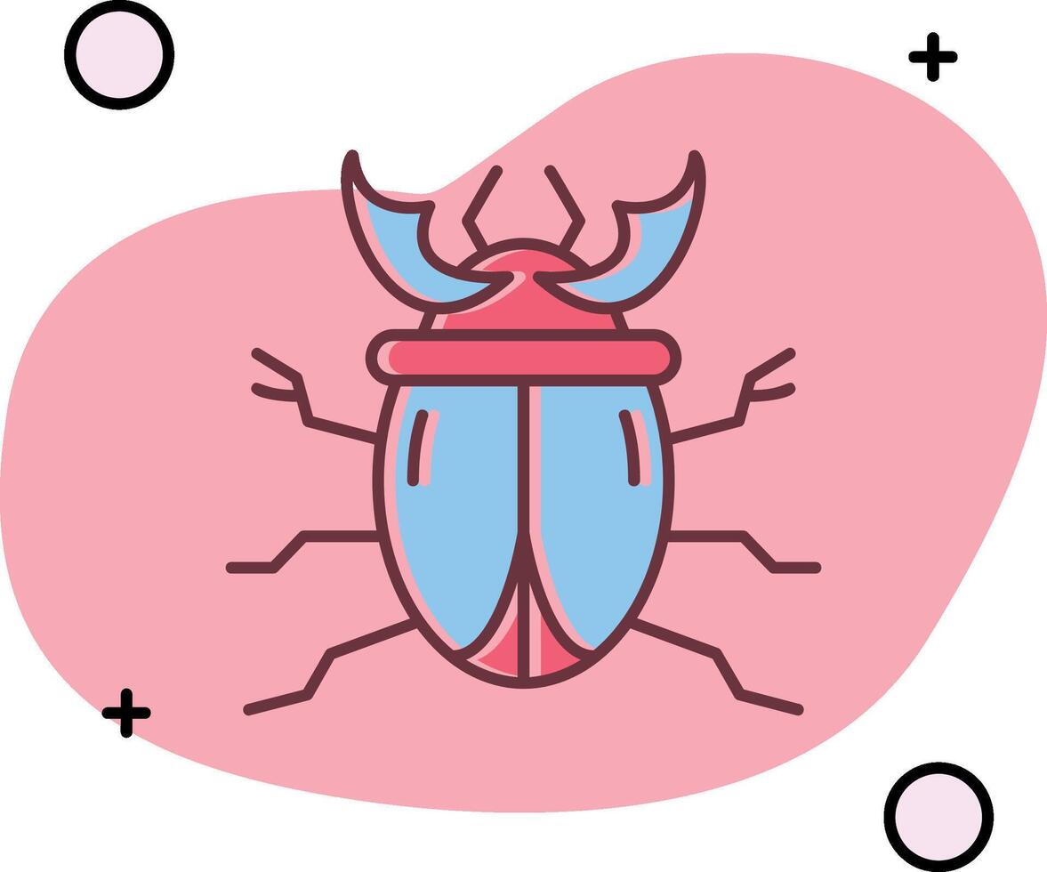 Beetle Slipped Icon vector