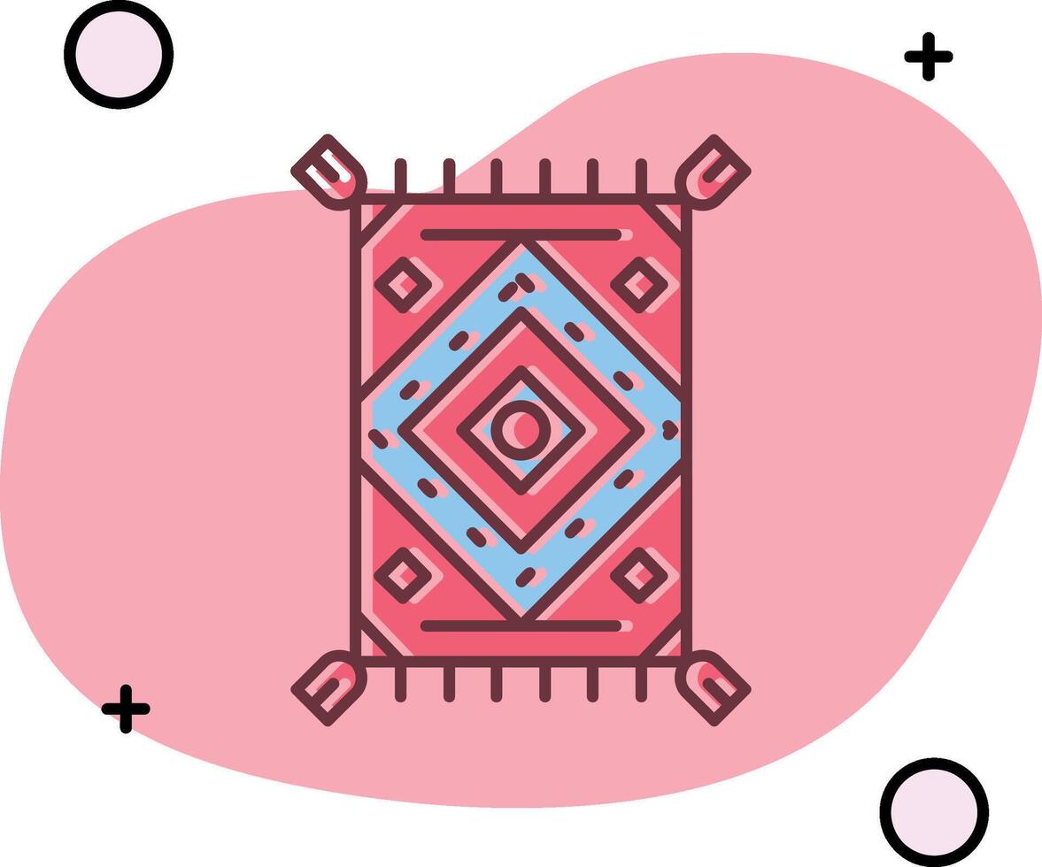Rug Slipped Icon vector