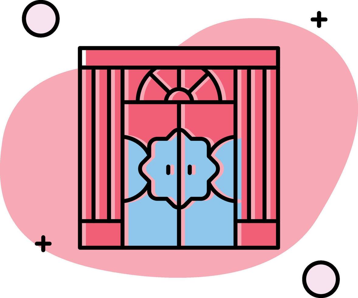 Entrance Slipped Icon vector