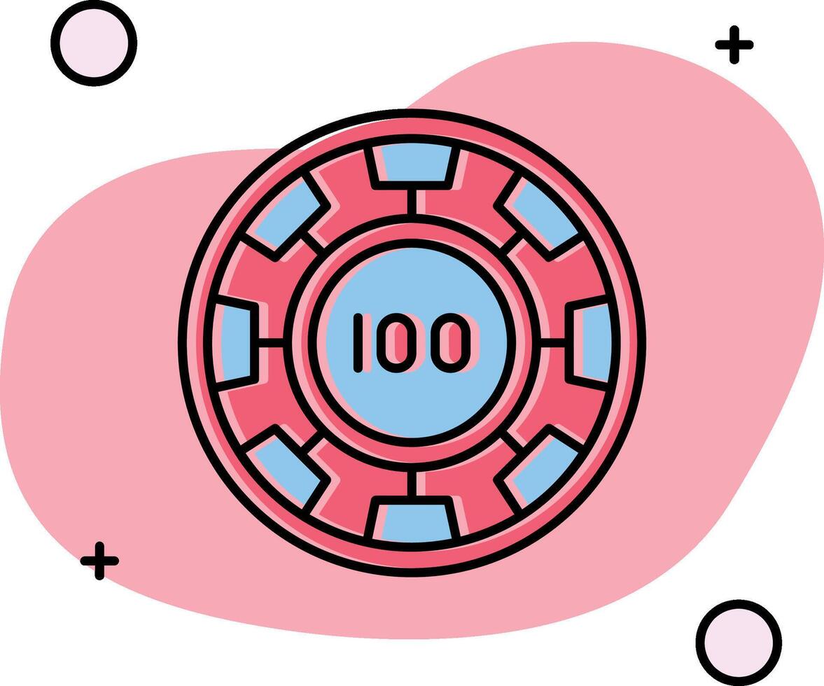 Chip Slipped Icon vector