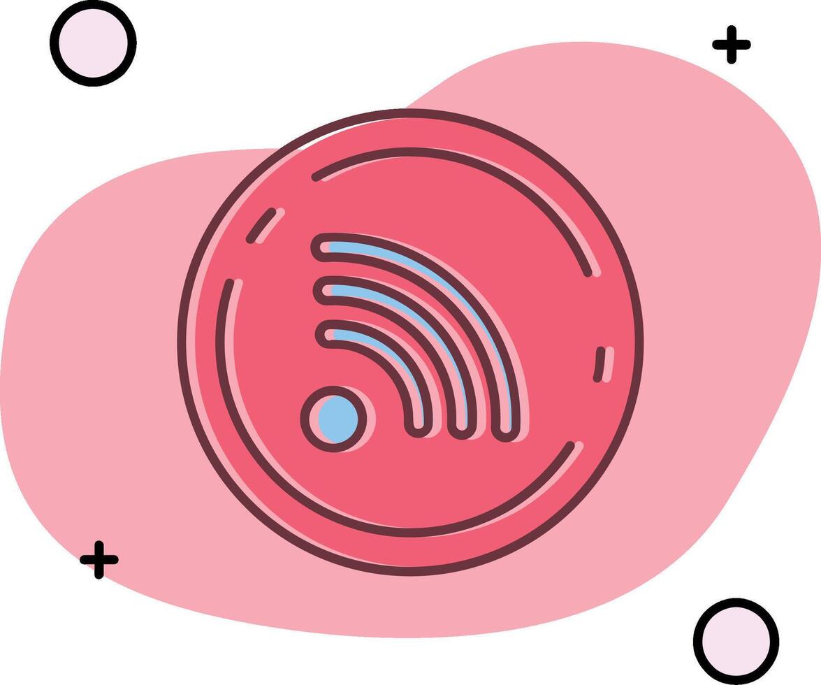 Rss Slipped Icon vector