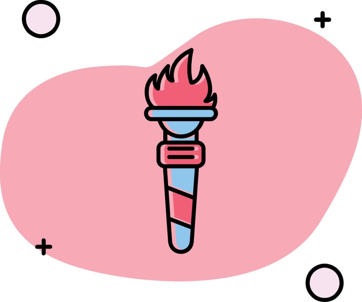 Torch Slipped Icon vector