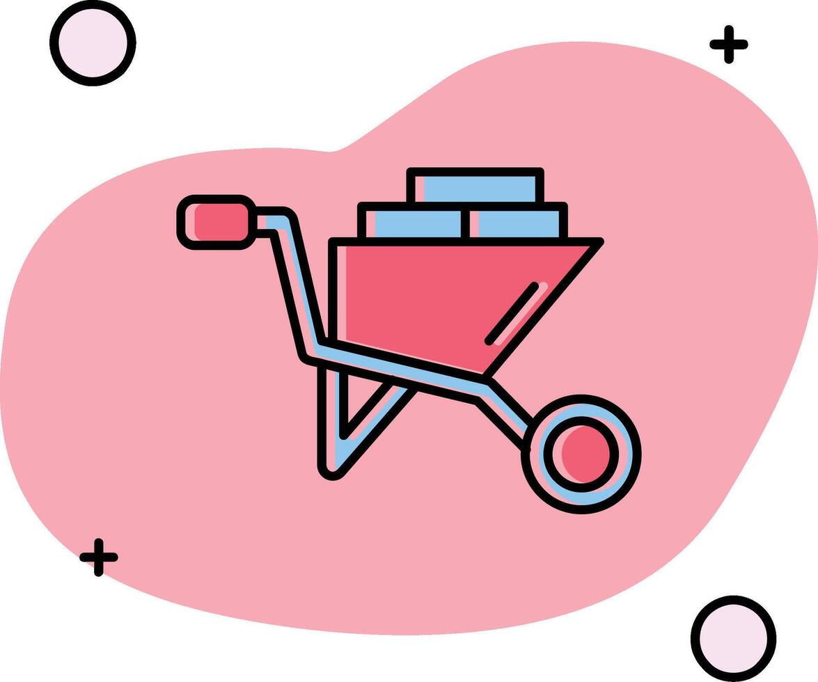 Cart Slipped Icon vector