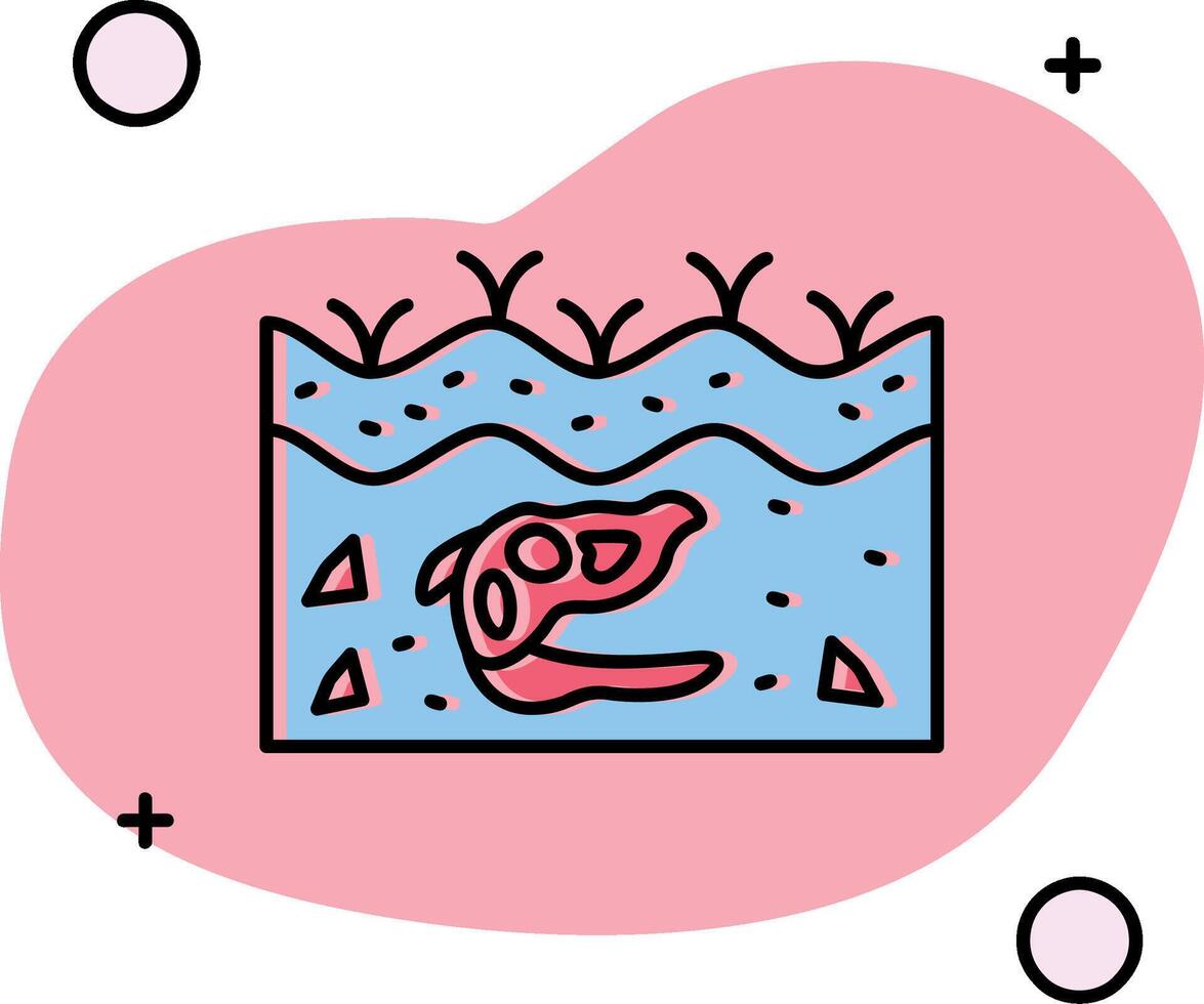 Fossil Slipped Icon vector