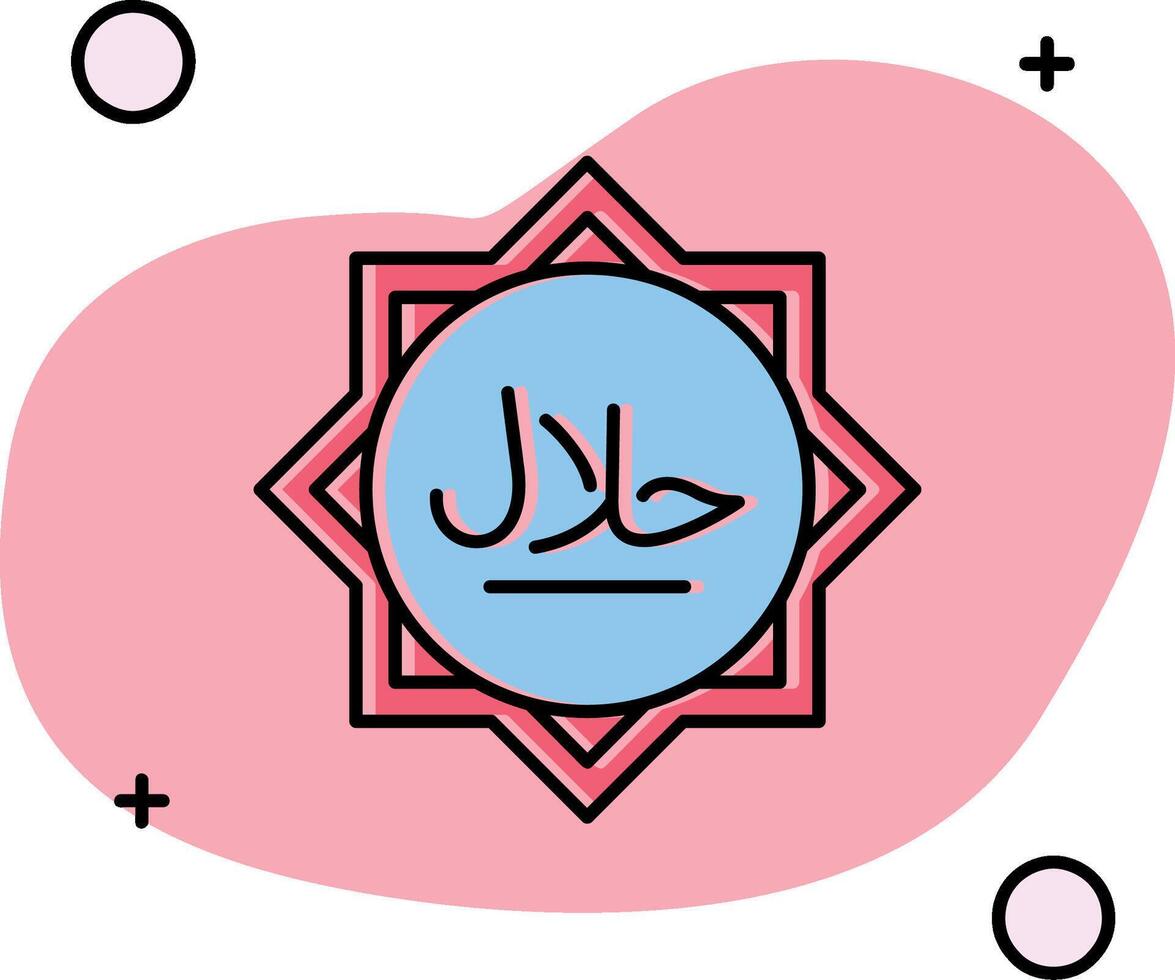 Halal Slipped Icon vector