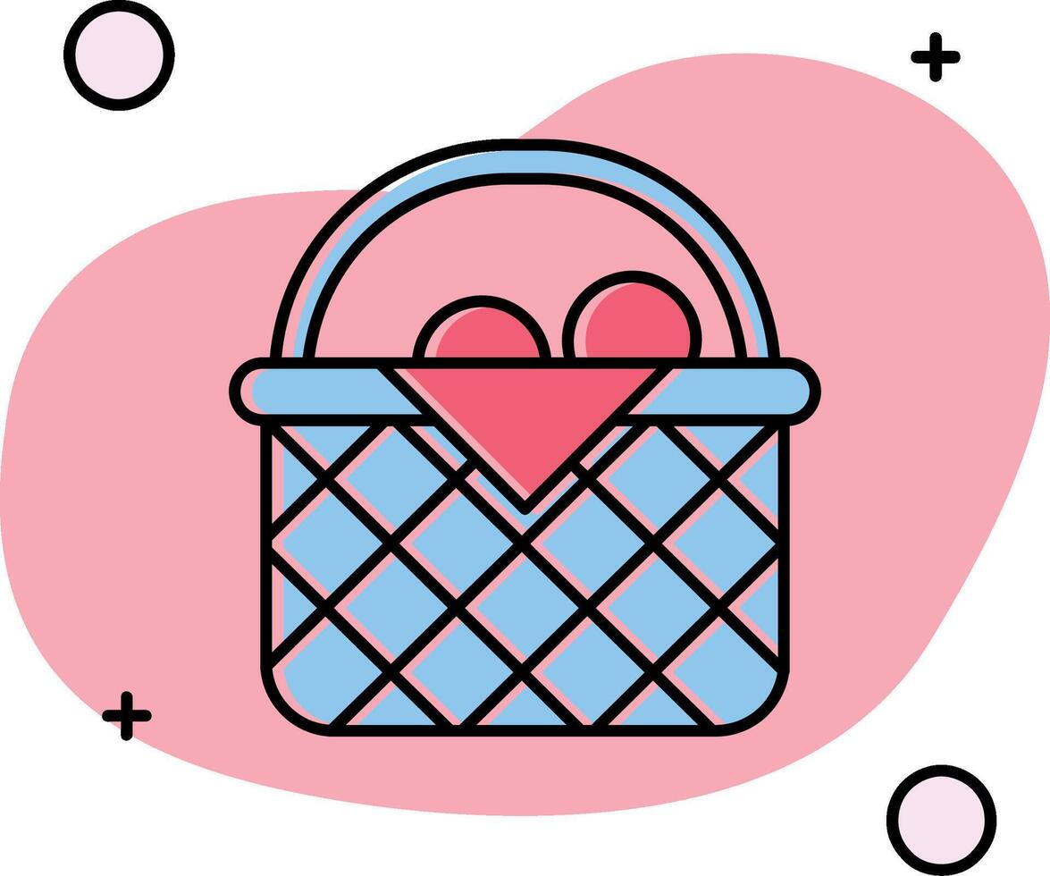 Basket Slipped Icon vector