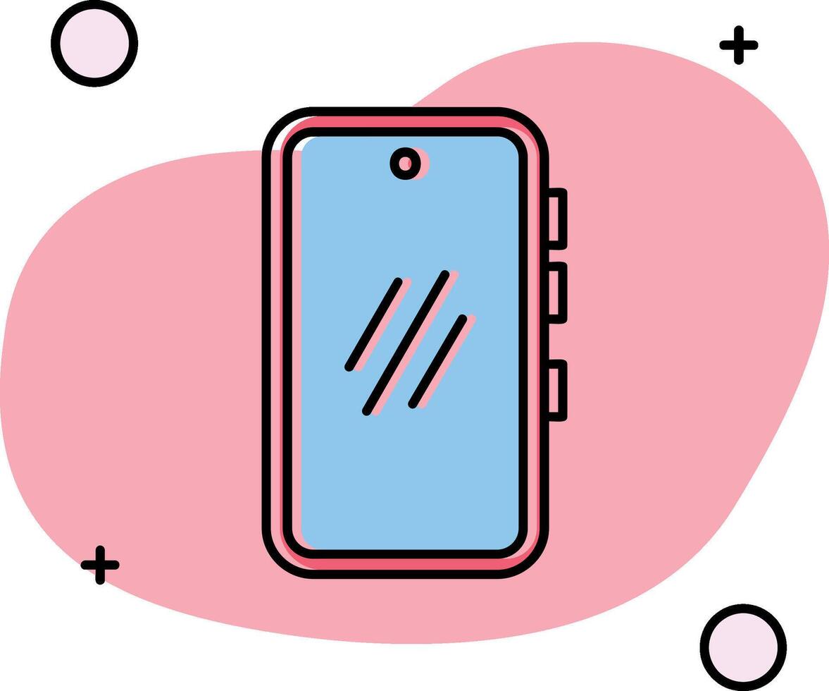 Smartphone Slipped Icon vector