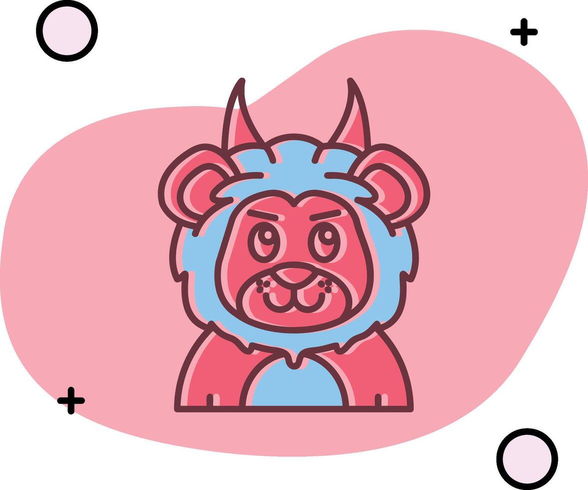 Demon Slipped Icon vector