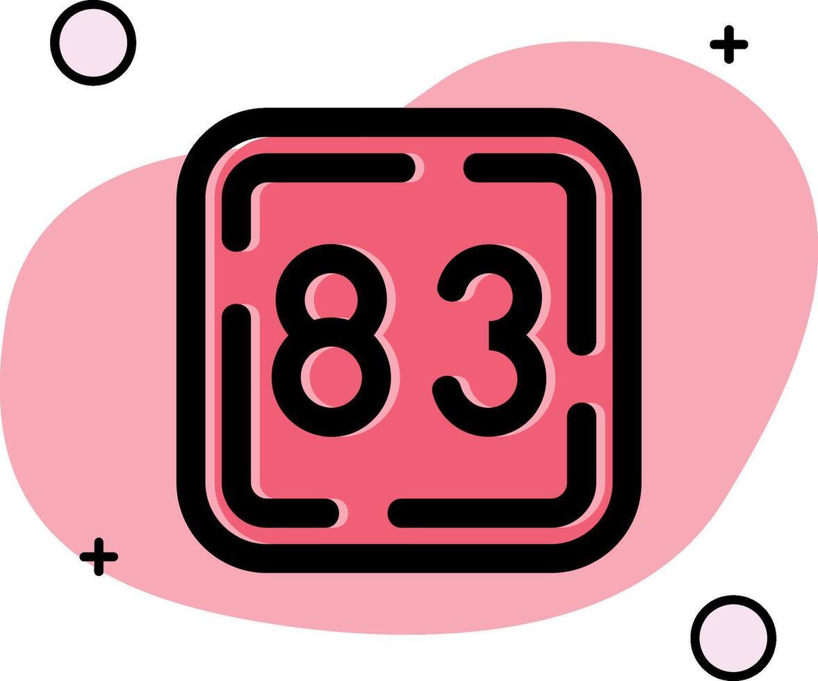 Eighty Three Slipped Icon vector