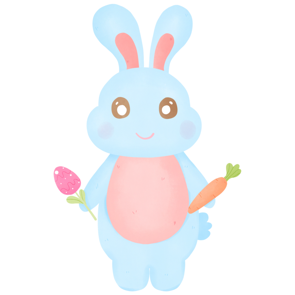 light blue rabbit png