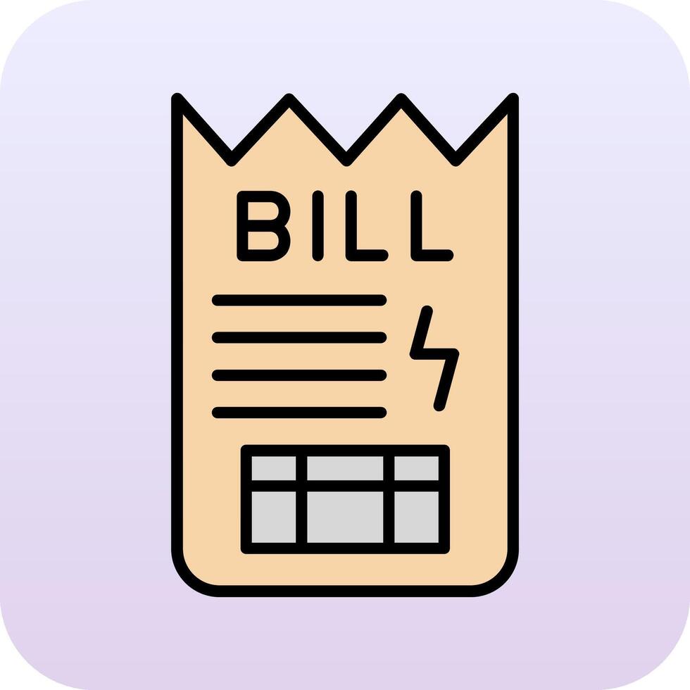 Bill Vector Icon