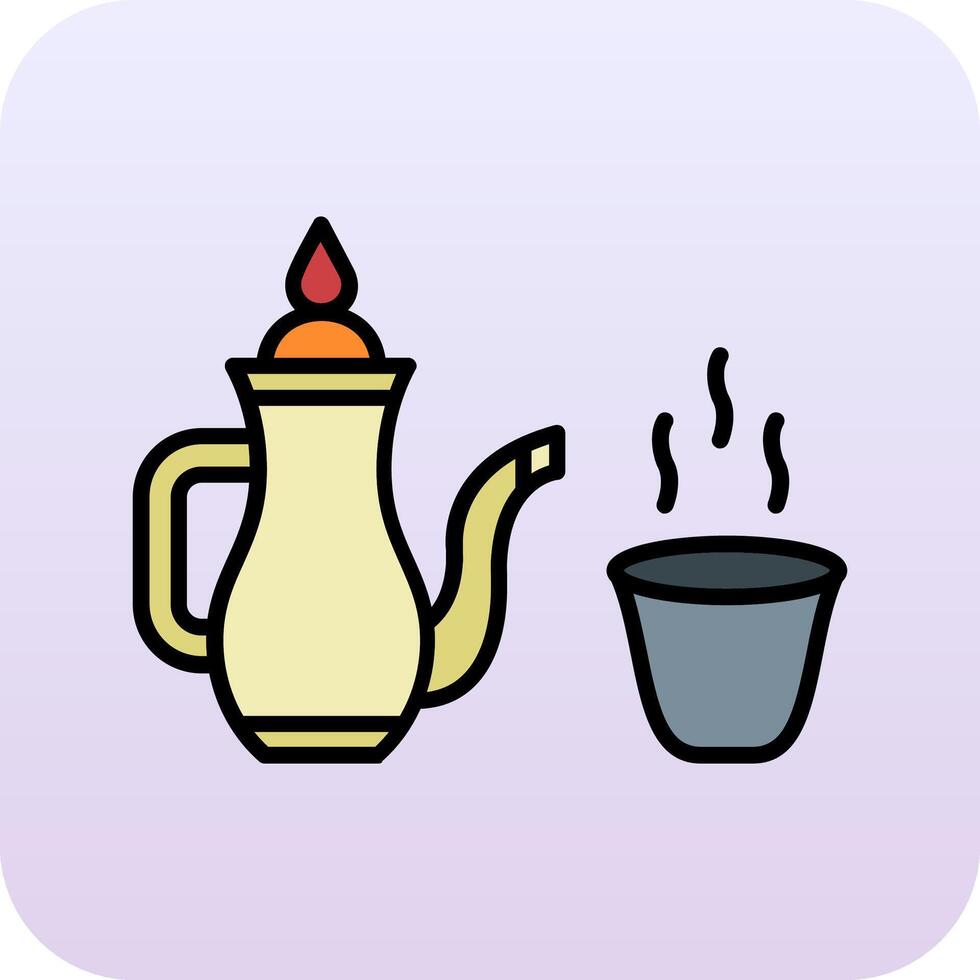 Arabic Coffee Vector Icon