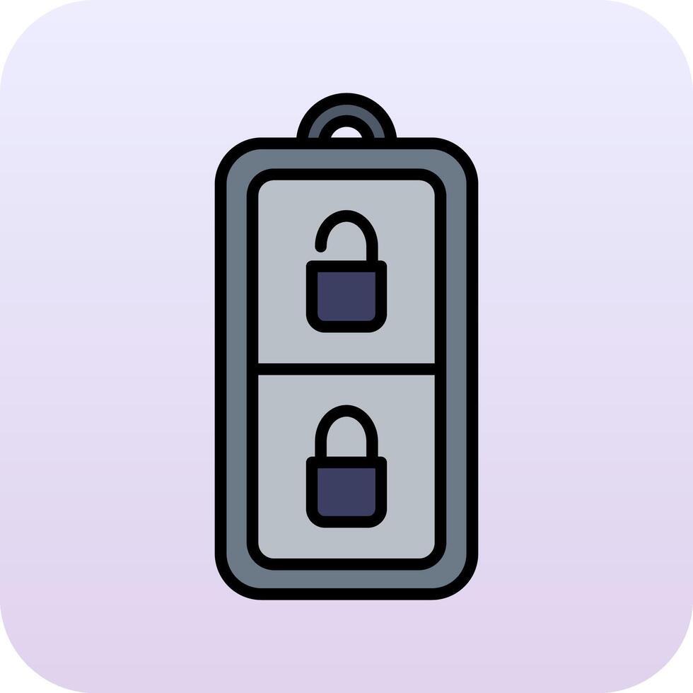 Car Key Vector Icon