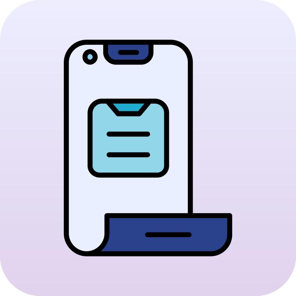 Folding Phone Vector Icon