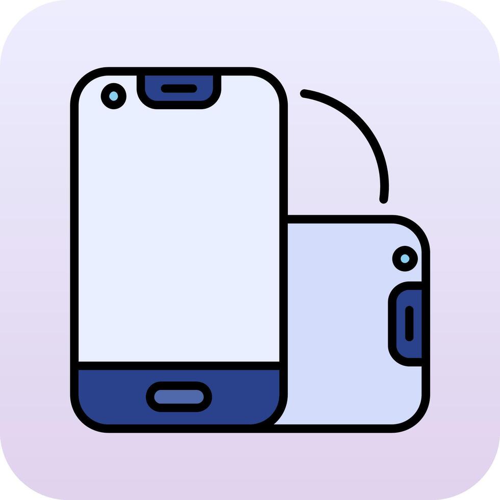 Foldable Smartphone Vector Icon