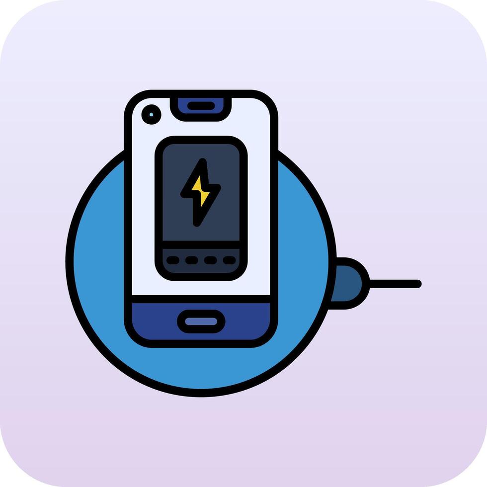 Wireless Charger Vector Icon