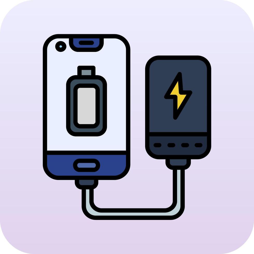 Portable Battery Vector Icon