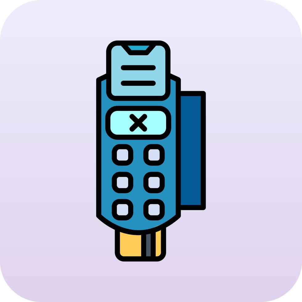 Pos Terminal Vector Icon