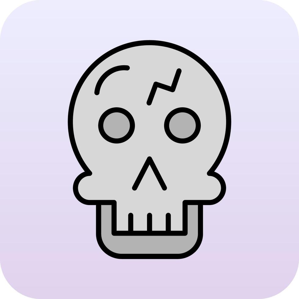 icono de vector de calavera