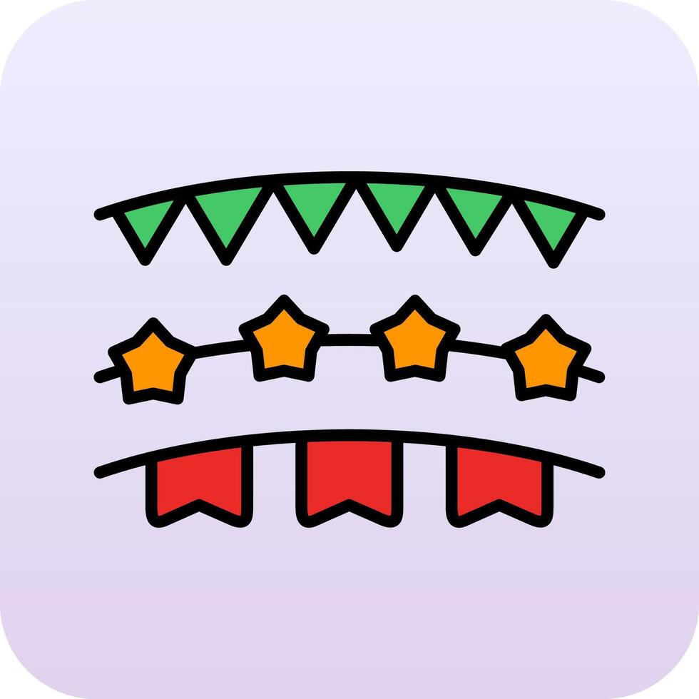 Bunting Vector Icon