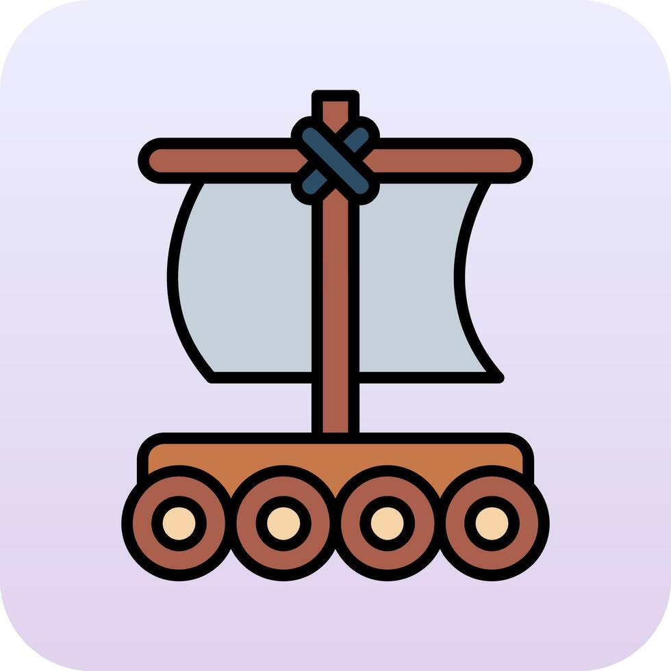 Raft Vector Icon