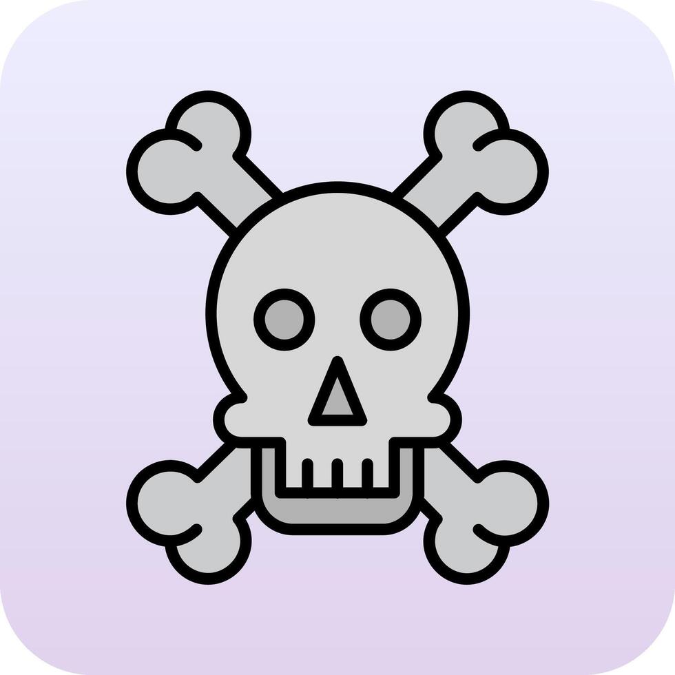 Skull And Bones Vector Icon